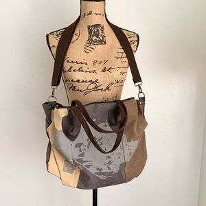 Oversized Canvas Crossbody Bag